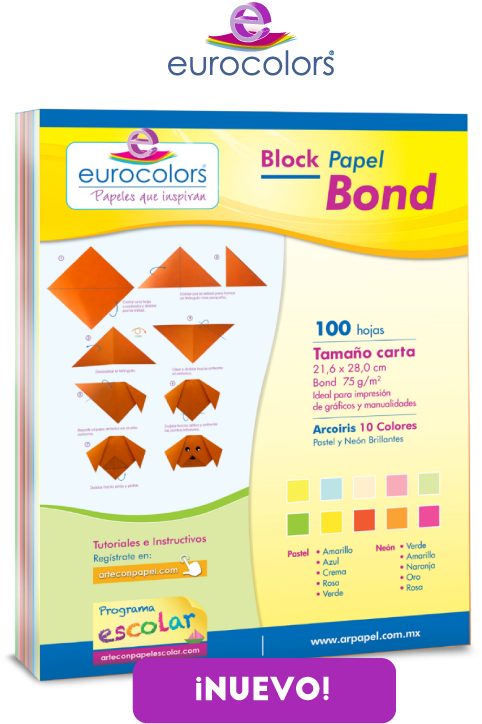 Block Papel Bond Eurocolors - Paper (630x790), Png Download