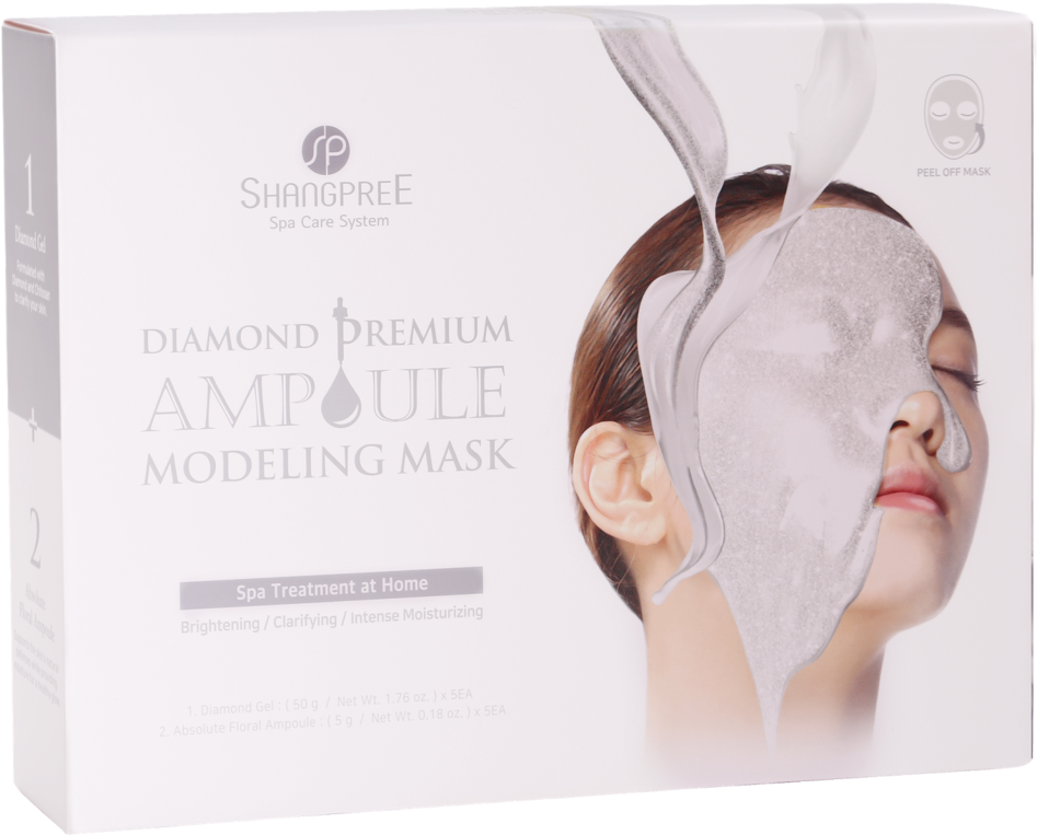 Diamond Premium Ampoule Modeling Mask Set - Shangpree Ampoule Modeling Mask (1024x849), Png Download