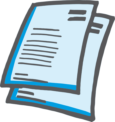 Cartas Y Facturas - Icono Hoja De Papel (400x425), Png Download