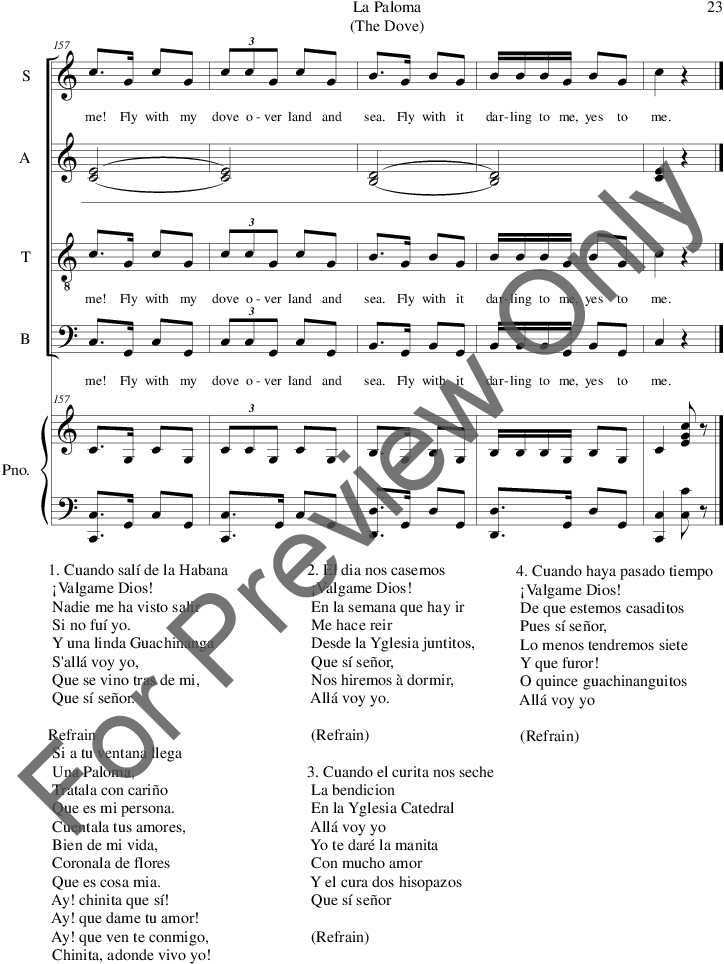 La Paloma Thumbnail - Royal Promenade Violin 1 (816x1056), Png Download