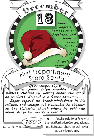 December Thirteenth, First Department Store Santa - New Years Cookie Cake (320x465), Png Download
