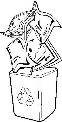 Dibujo De Reciclaje De Papel Para Colorear - Dibujo De Reciclaje De Papel (600x470), Png Download