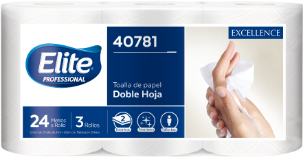 Toalla De Papel Excellence Rollo Doble Hoja 24 Metros - Toallas De Papel Elite (501x501), Png Download