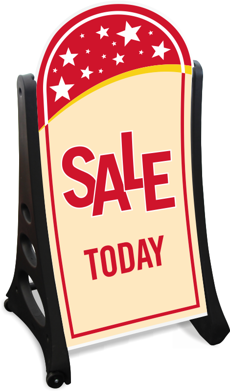 Sale Today A-frame Portable Sidewalk Sign Kit - One 30.06 Panel, One 30.07 Panel And One A-frame Sign, (800x800), Png Download