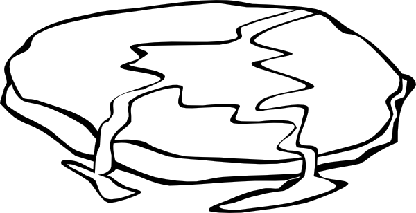 Pancake Clip Art (600x308), Png Download