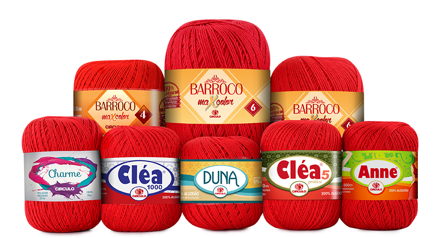 Em Comemoração Aos Seus 80 Anos, É Lançada A Cor - Linha Para Crochê Cléa 1000mt Circulo-9587 (888x574), Png Download