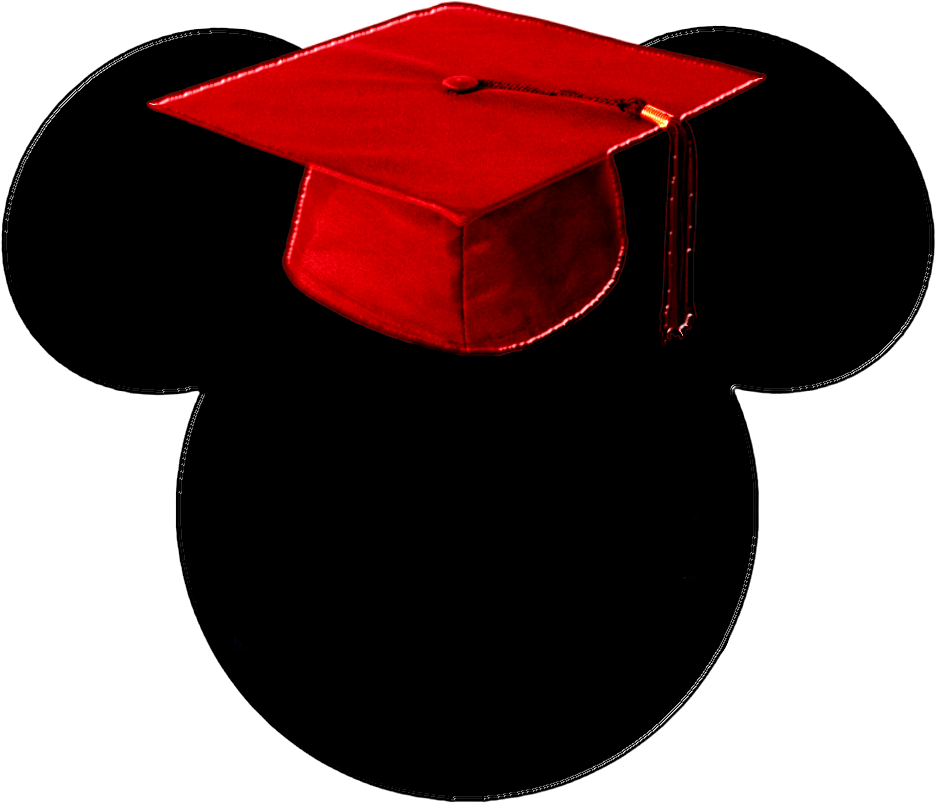 Pancake Clip Art Graduation Cap - Birrete Png De Mickey Mouse (952x917), Png Download