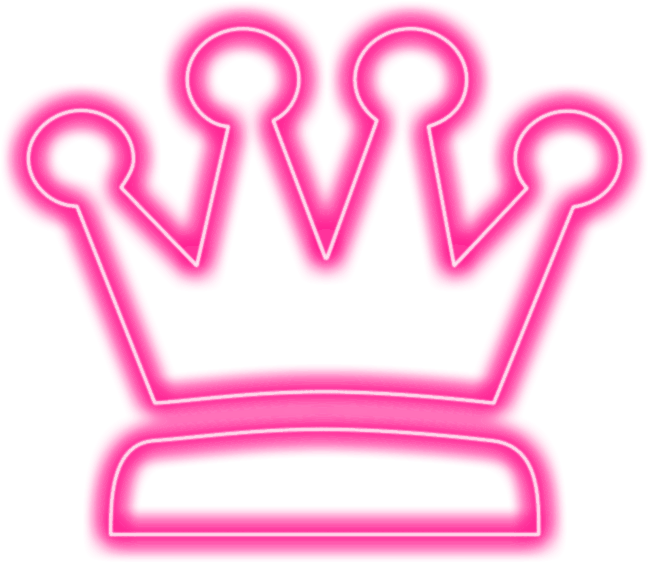 Outros Aplicativos - King Crown Neon Png (655x607), Png Download