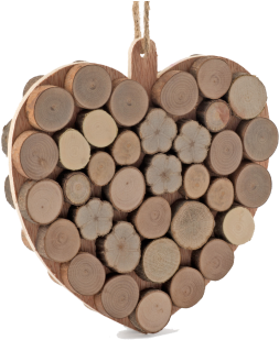 Ancol Wooden Heart Chew Small Animal Toy - Ancol Heart Gnaw (480x480), Png Download