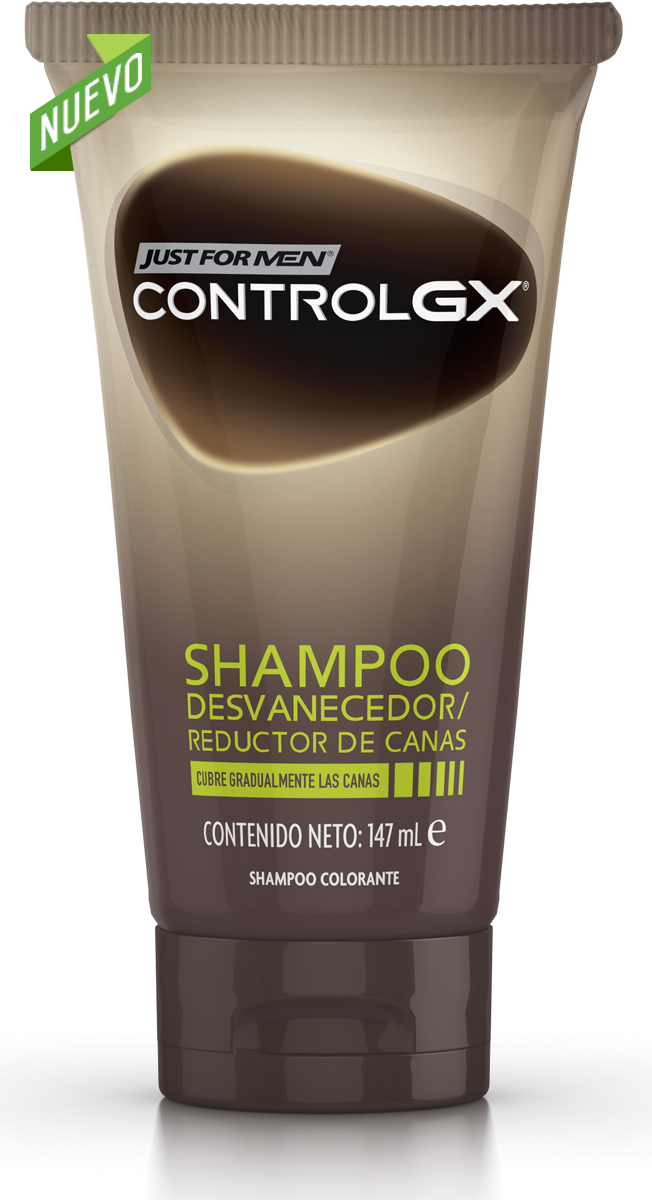 Shampoo Control Gx - Just For Men Shampoo Control Gx Shampoo (652x1200), Png Download