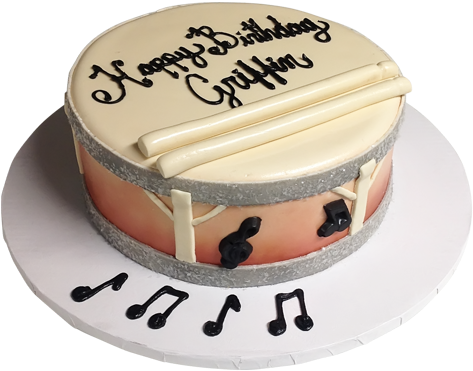 Cake - Drummer Cake (500x500), Png Download