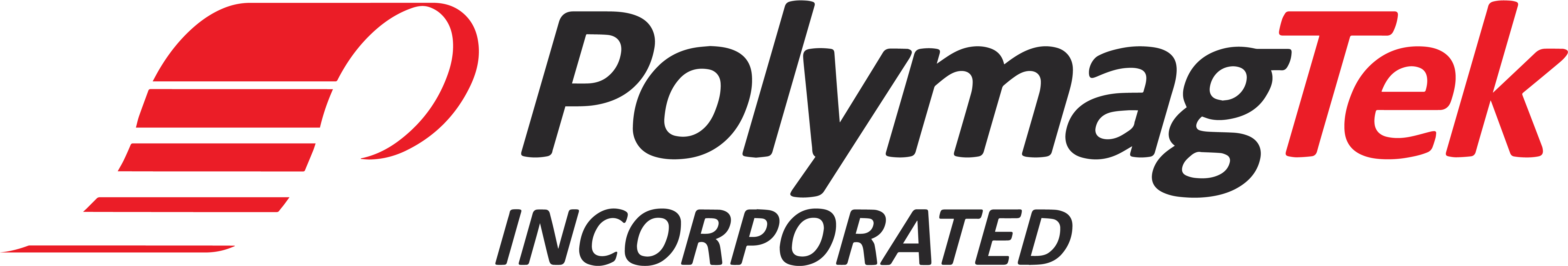 Polymagtek 4x - Black-and-white (6177x1263), Png Download