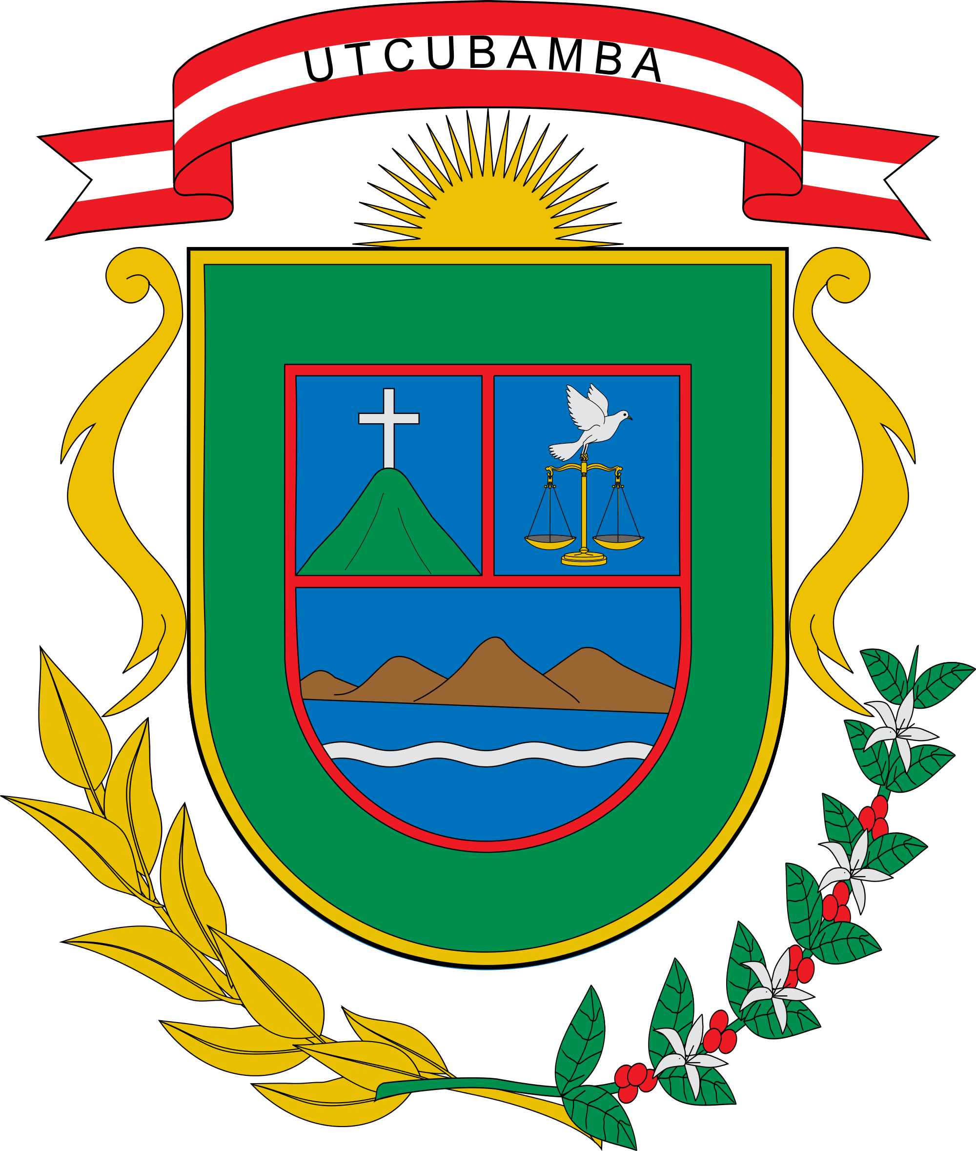 Open - Escudo De La Provincia De Utcubamba (2000x2358), Png Download