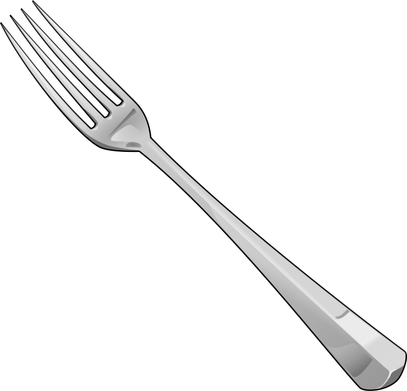 Dinner Clipart Utensil - Fork Clipart (800x767), Png Download