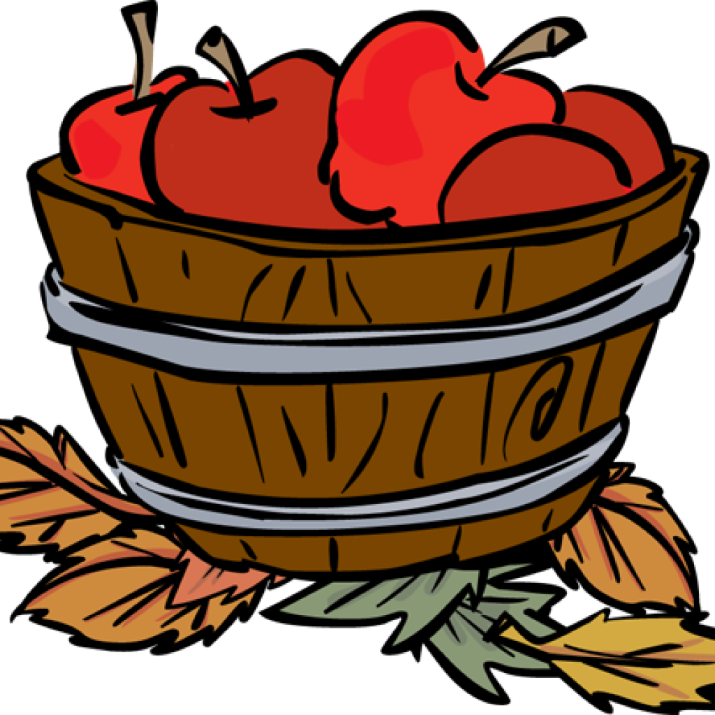 Apple Basket Clipart Elephant Clipart Hatenylo - Basket Of Apples Clip Art (1024x1024), Png Download