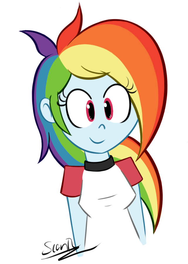 Sheandog, Cute, Dashabetes, Equestria Girls, Rainbow - Rainbow Dash Equestria Girla (700x1000), Png Download