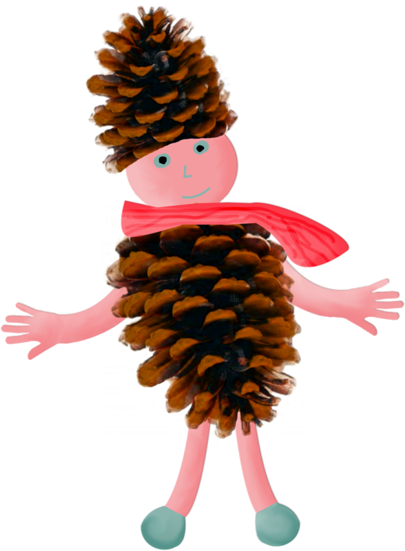 Pine Cones - Clip Art (588x800), Png Download