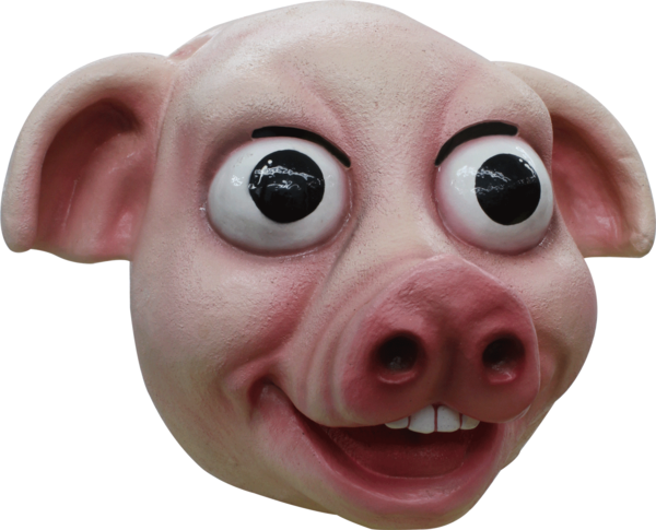 Halloween City Pig Mask (600x485), Png Download