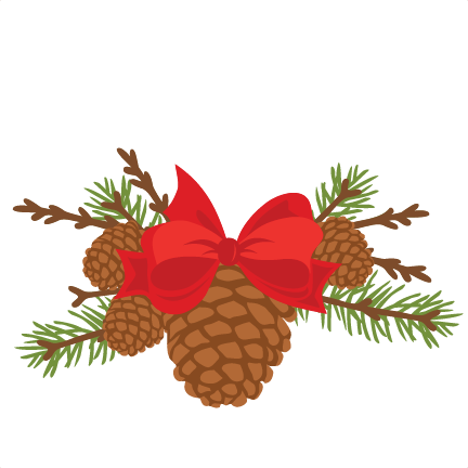 Pine Cones Scrapbook Cut File Cute Clipart Files For - Christmas Day (432x432), Png Download