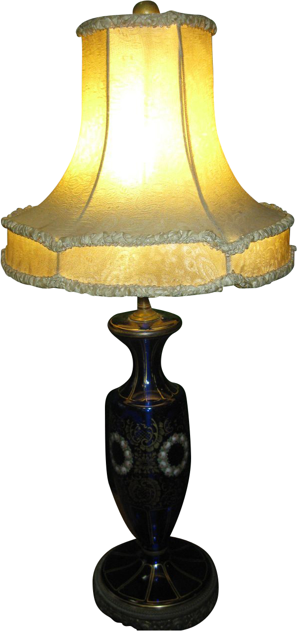 Cobalt Blue Table Lamp Lighting And Ceiling Fans - Vintage Table Lamp Png (1280x1280), Png Download
