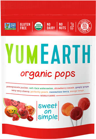 Yum Earth Healthy Easter Basket Candy - Yumearth Organic Lollipops (400x500), Png Download