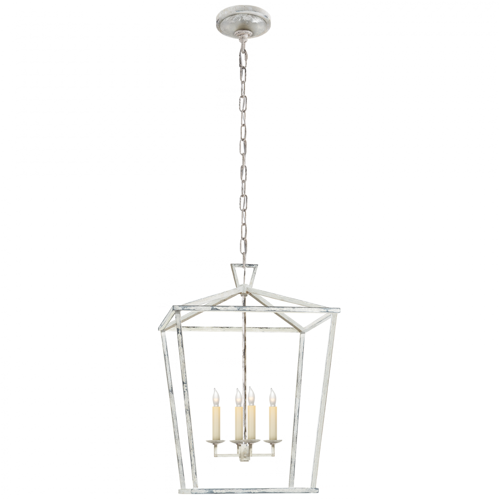 Darlana Medium Lantern In Old White - Visual Comfort E. F. Chapman Darlana Medium Lantern (1000x1000), Png Download