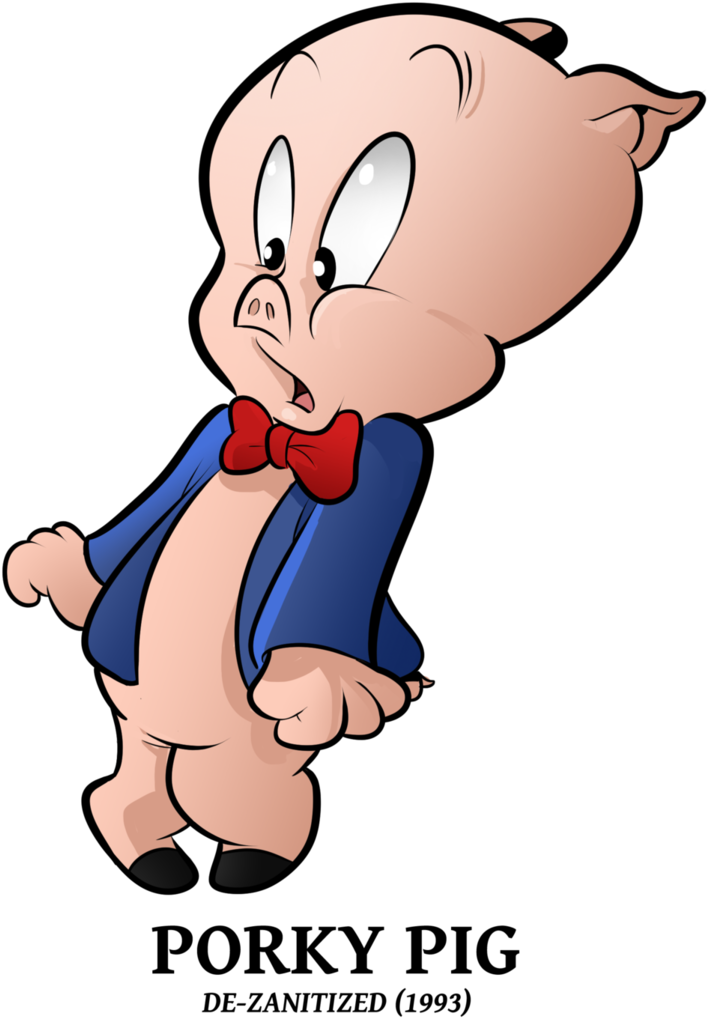 Porky Pig Clipart Porky001 - Looney Tunes (767x1041), Png Download