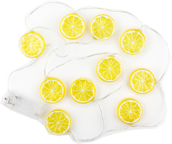 Guirnalda Led Limones - Throw Pillow (600x600), Png Download