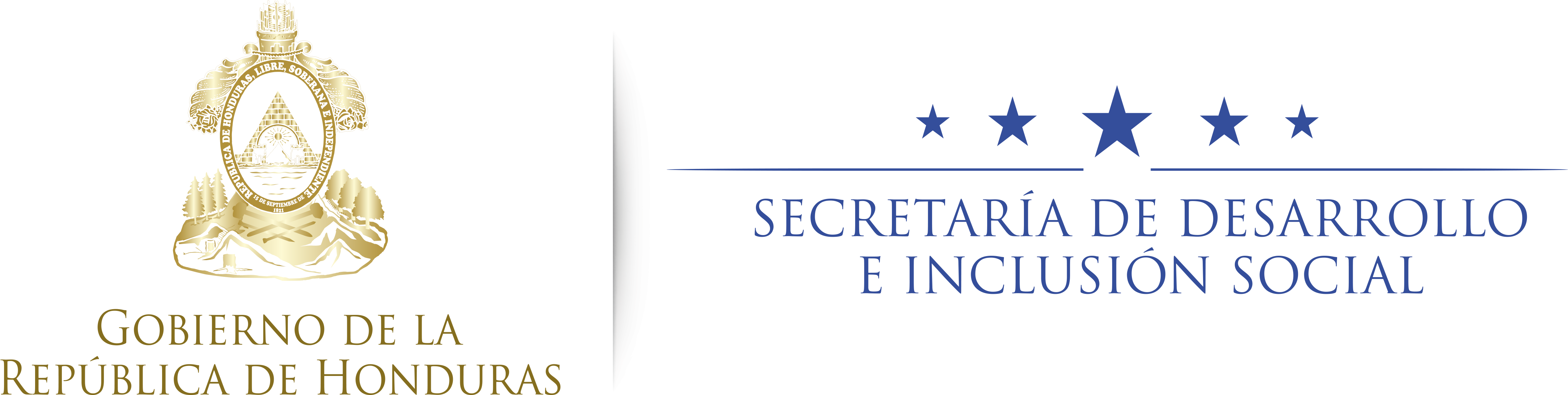 Home - Logo Secretaria De Desarrollo E Inclusion Social Honduras (4968x1182), Png Download