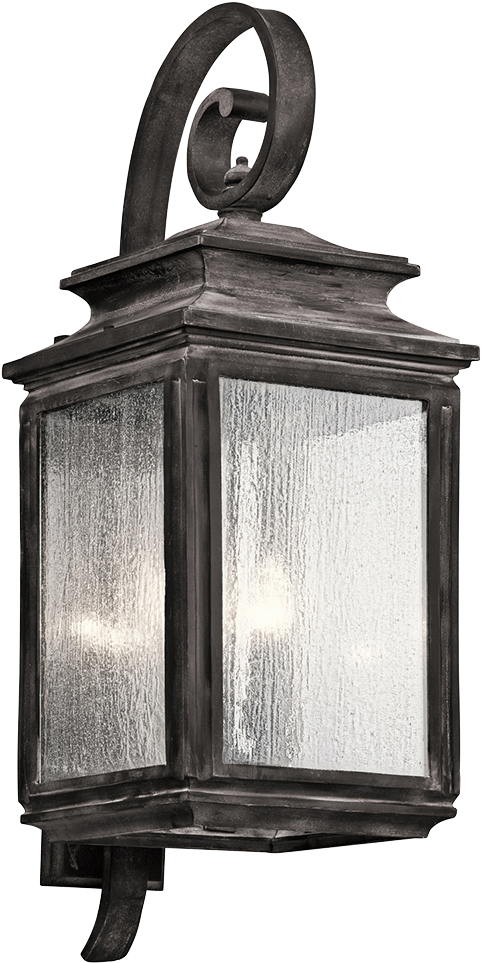 Kic 49504wzc Four Light Weathered Zinc Wall Lantern - Kichler 49503 Wiscombe Park 4 Light 26.25" Outdoor (1200x1200), Png Download
