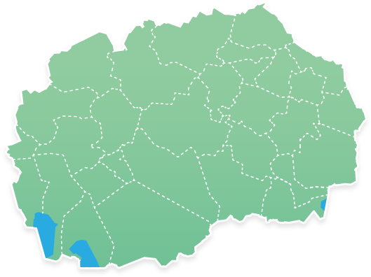 Map1 - Map Silhouette Of Macedonia (535x428), Png Download
