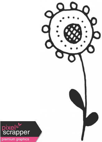 Work Day - Zentangle Doodles - Flower - Digital Scrapbooking (456x456), Png Download