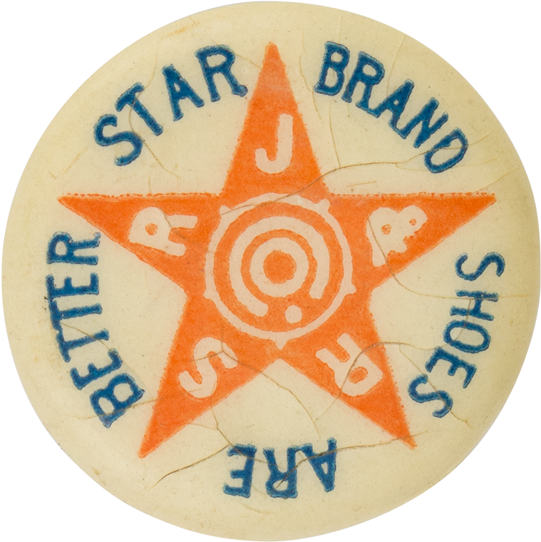 Star Brand Shoes Advertising Button Museum - Advertising (1000x974), Png Download