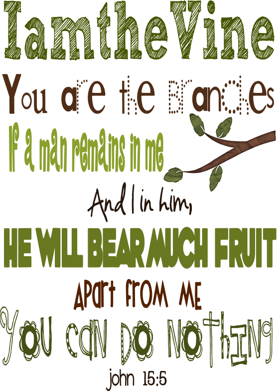 If You Want To Download This Yourself Just Click On - He Is The Vine And We (558x783), Png Download