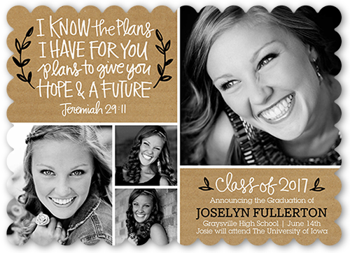 Religious Graduation Announcement - High School Graduation Bible Verses For Graduation (500x362), Png Download