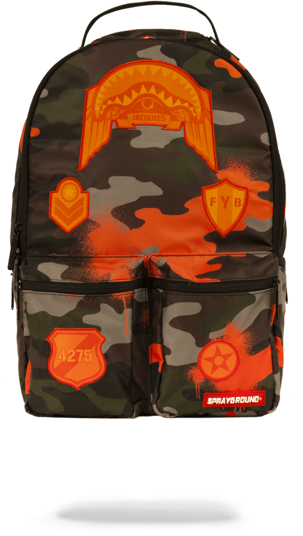 Clipart Black And White Library Bookbag Drawing Army - Sprayground Jacquees (900x1148), Png Download