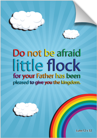 Bible Verses - Little Flock - Poster (674x516), Png Download