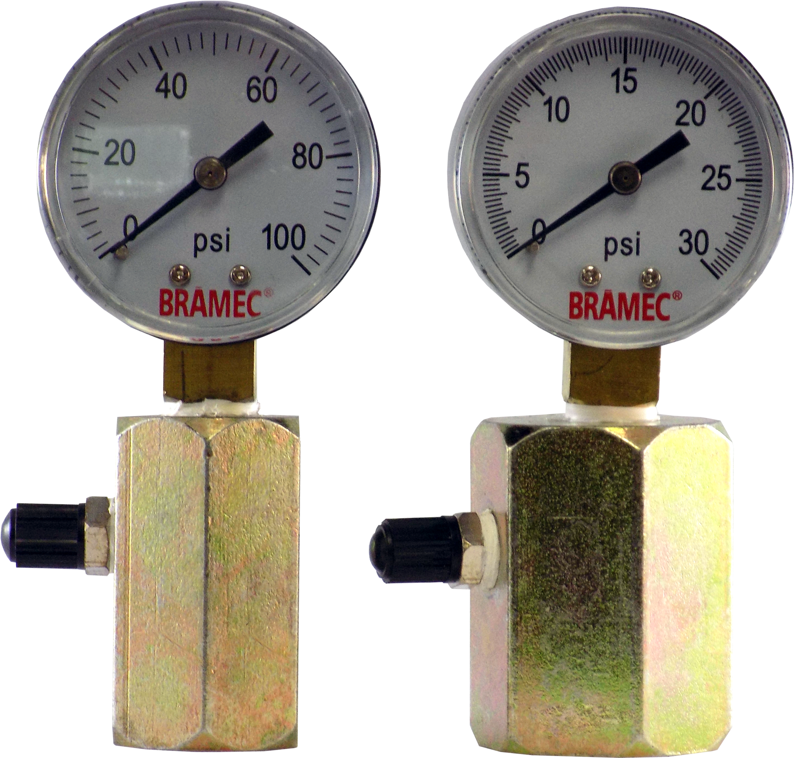 Vertical Hex Body Gas Line Test Gauge - Gauge (1600x1600), Png Download