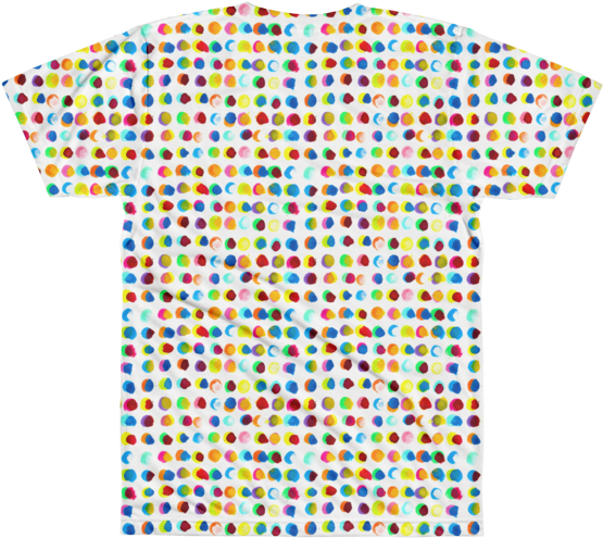 Ink Spots All Over Printed T Shirt White Xs - Active Shirt (600x600), Png Download