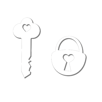 Desenho De Cadeado E Chave (350x350), Png Download