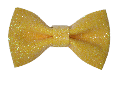 Daffodil 2" Mini Glitter Bow - Daffodil (480x480), Png Download