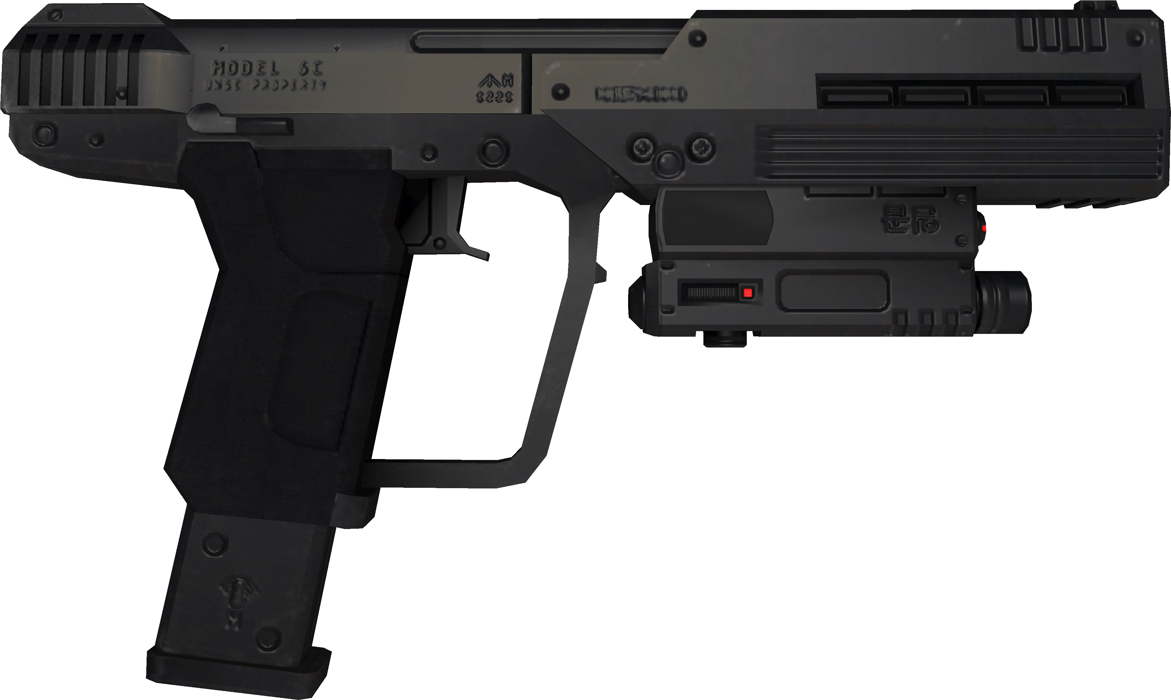 M6c/socom - Halo Weapons Concept Art (3976x2429), Png Download