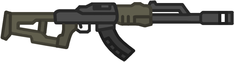 Kalashnikov - Assault Rifle (800x282), Png Download