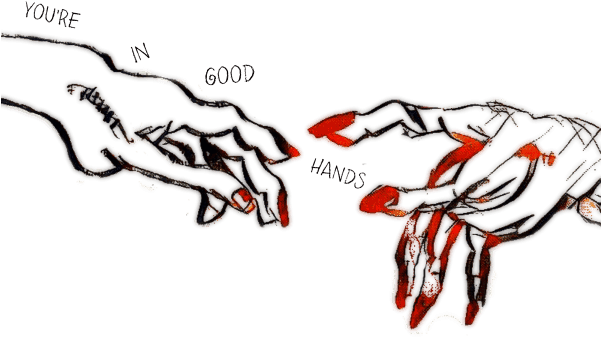 Beautiful Yoga Art Designs Depiction Of In The Hands - Art (600x450), Png Download