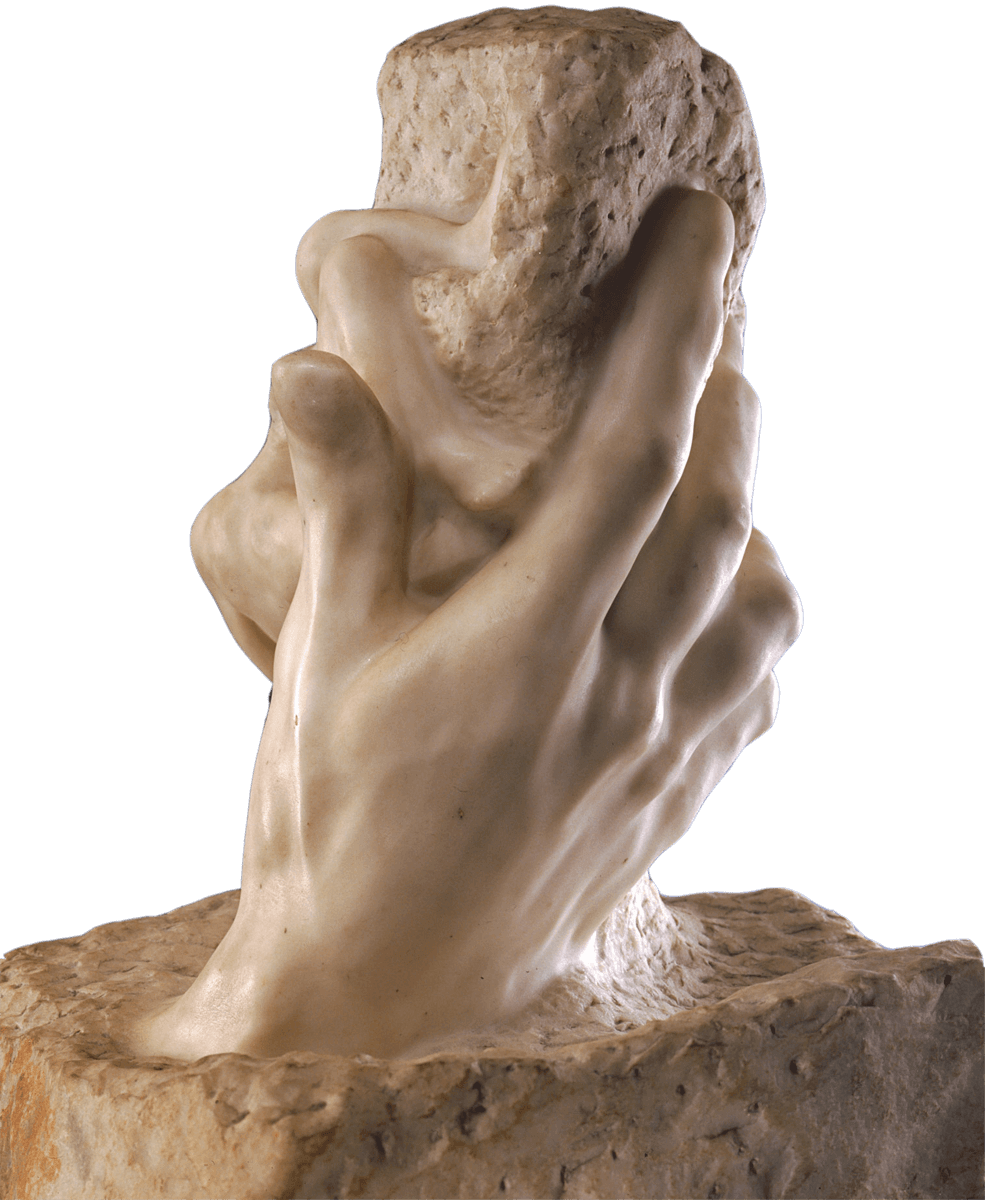 Head Of The Artist Paul De Vigne - Rodin's The Hand Of God (985x1200), Png Download