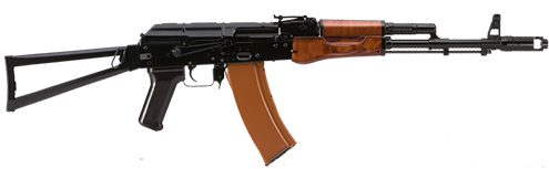 Aks-74 "kalashnikov" Assault Rifle With Folding Butt - Ak 74 (500x310), Png Download