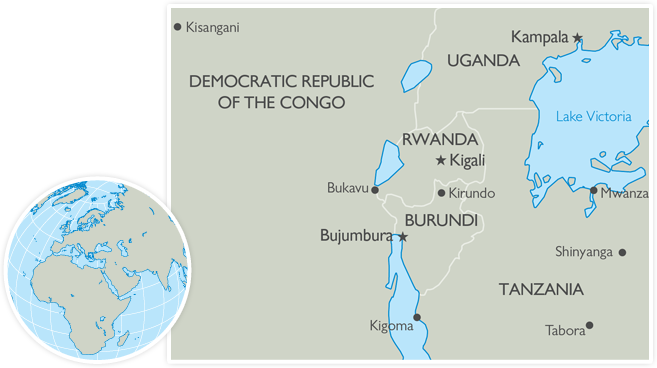 The Countries In The African Great Lakes Region Include - East African Great Lakes Region Map (657x368), Png Download