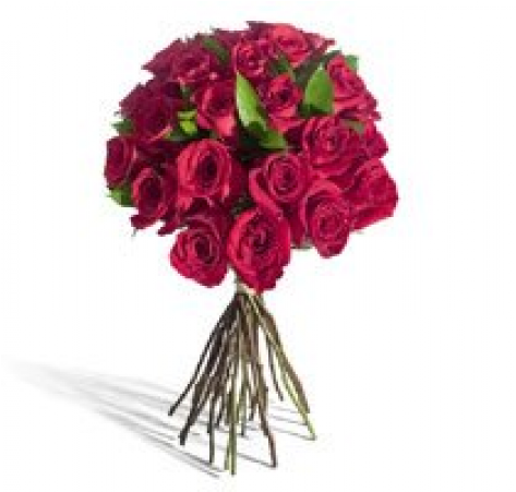 Red Roses Bouquet 12 Flowers - 24 Rose Rosse (600x450), Png Download