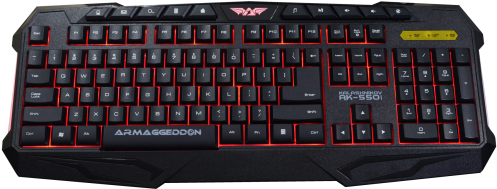 Featuring A Unique Spill-proof Design With Drainage - Keyboard Armaggeddon Ak 550i (500x500), Png Download
