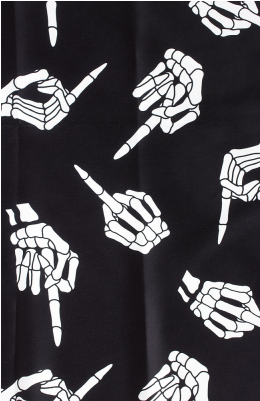 Sourpuss No Bones About It Bad Girl Scarf - Skirt (400x400), Png Download